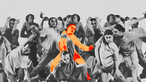 Quadro su tela Bold creative poster