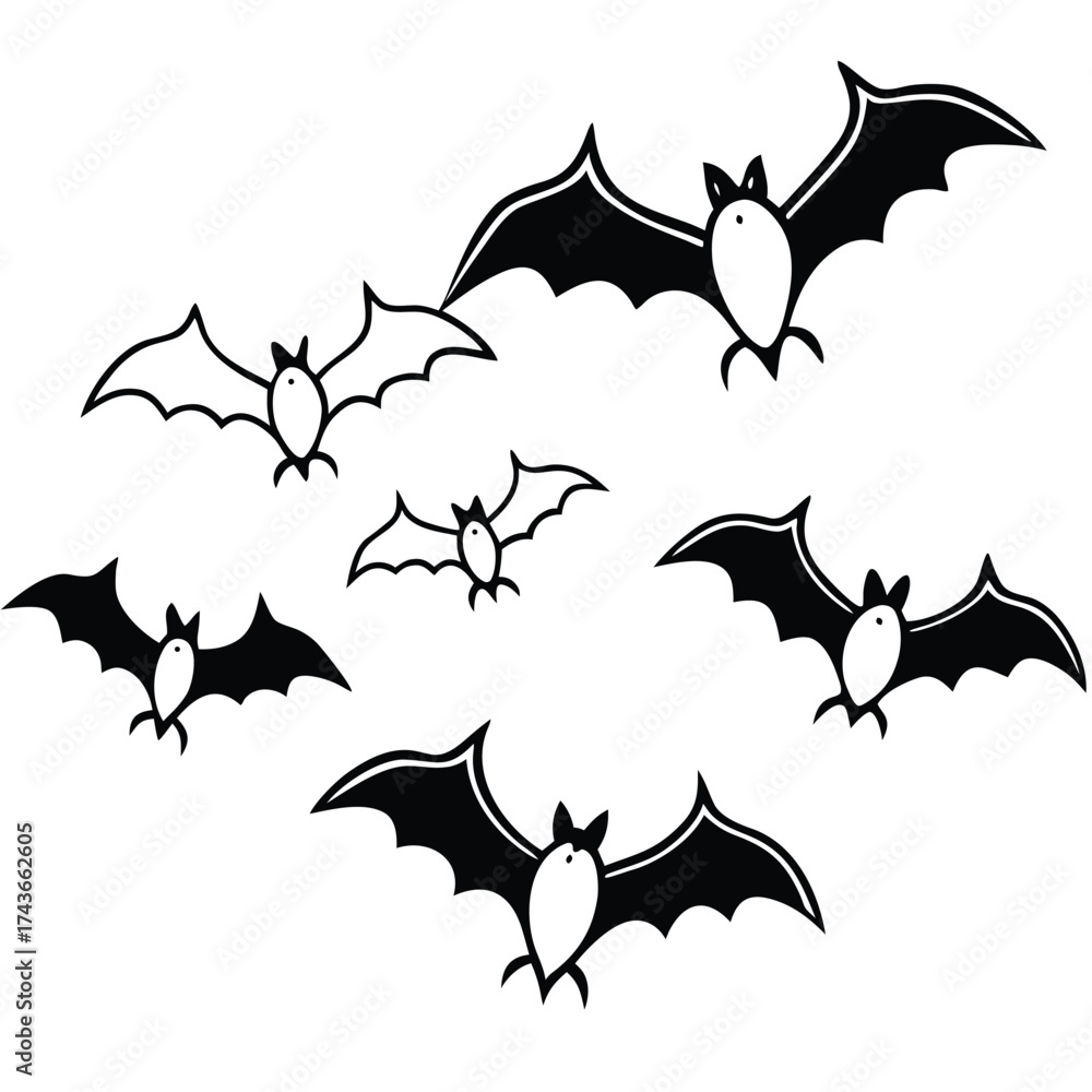 Obraz premium Bats flying