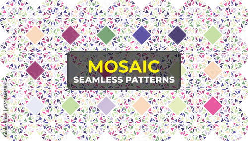 Detailed Islamic Geometric Mosaic Ornament for Ramadan Decor