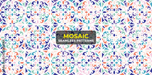Detailed Islamic Geometric Mosaic Ornament for Ramadan Decor