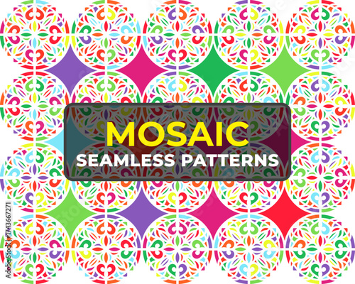 Detailed Islamic Geometric Mosaic Ornament for Ramadan Decor