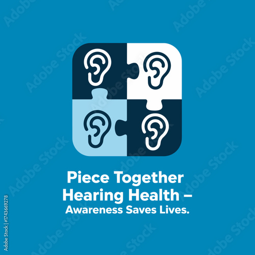Hearing Health Awareness Puzzle Design