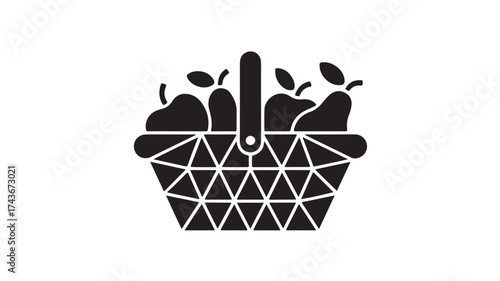 Freshly picked pears overflowing from a charming woven basket, perfect for healthy eating campaigns, farmers market promotions, and autumn harvest designs, ideal for culinary blogs