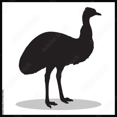 emu  silhouette illustration Design emu  silhouette