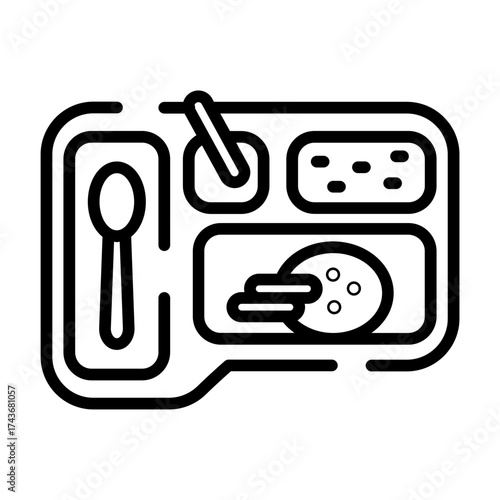 Airplane food icon