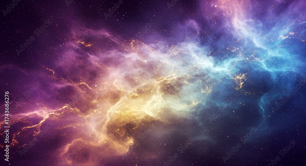 Fototapeta premium Deep Space Cosmic Nebula Glow