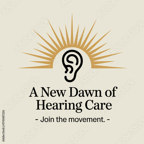 Hearing Care Awareness Sunrise Illustration