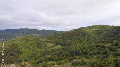 mountain landscape with blue sky