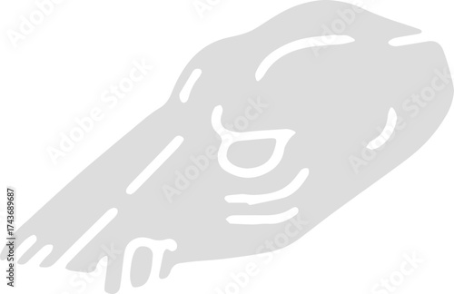 Vector bull skull illustration with prominent horns and tribal lines, evoking wild west and desert symbolism