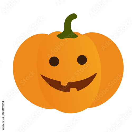 Wallpaper Mural Vector pumpkin with a smiling face for Halloween theme. Torontodigital.ca