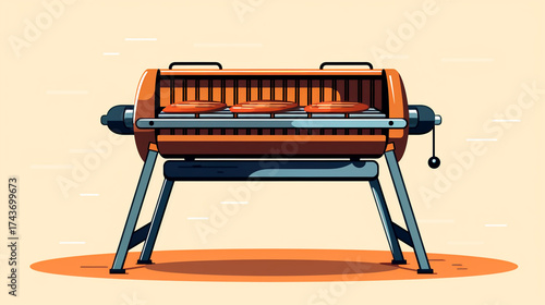 Graphic Minimalist Grill