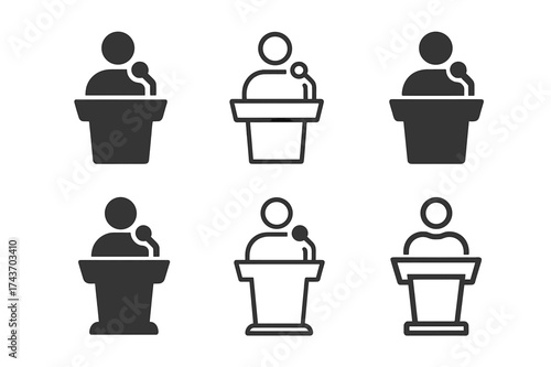 Creative Logo Variations. Individuals sharing their knowledge and experiences (mentoring, teaching). Set Logo of Individuals sharing their knowledge and