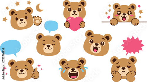 seamless pattern with teddy bears