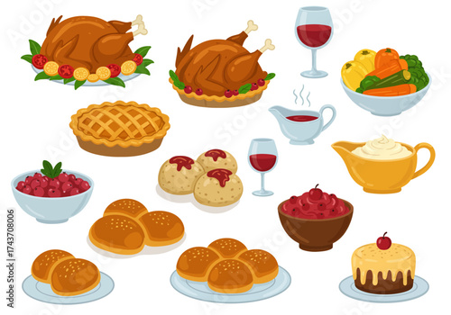A Festive Thanksgiving Feast Delicious Dishes for a Holiday Celebration