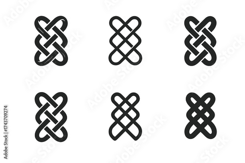 Eco-Friendly Shoe Logos. Creating eco-friendly shoes from recycled rubber. Set Logo of Creating eco-friendly shoes from recycled rubber: Braided laces made