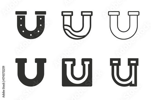 Plumbing Toolkit Logos. Plumbing toolkit illustration. Set Logo of Plumbing Toolkit: pipe. harmonious logo variations of the same emblematic concept, each with