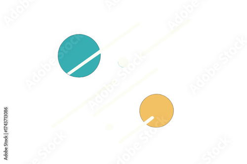 Abstract Geometry Glow. Abstract Darkness. Black geometric background with glowing floating lines and circles cutting through like fragments of light. Minimal
