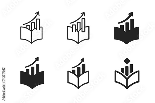 Diverse Leadership Logos. Human resources management and organizational leadership. Set Logo of Human resources management and organizational leadership: