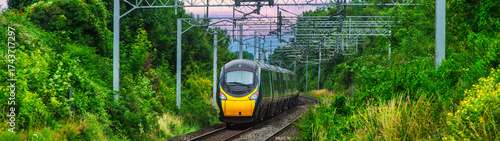 high speed express train pendalino avanti west coast england uk