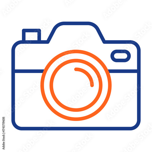 Digital Camera Color Vector Icon