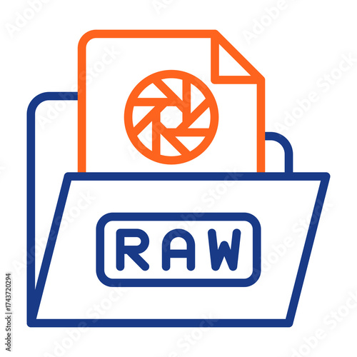 Raw File Color Vector Icon