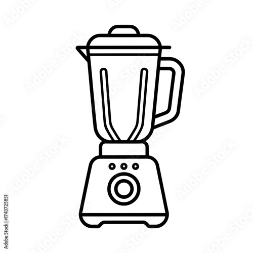 A blender mixer illustration vector style coloring book