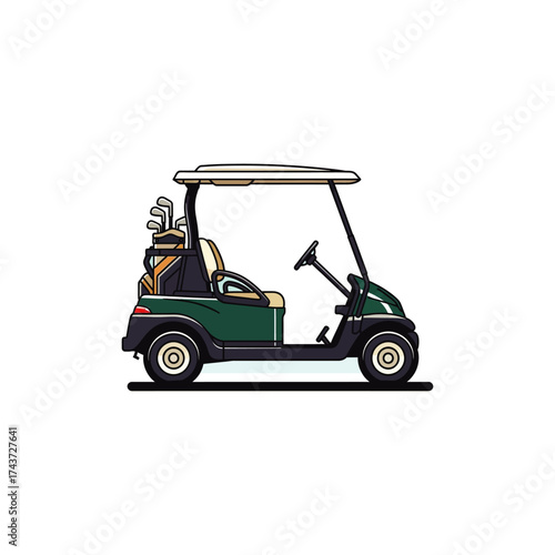 Golf Cart icon flat vector design.