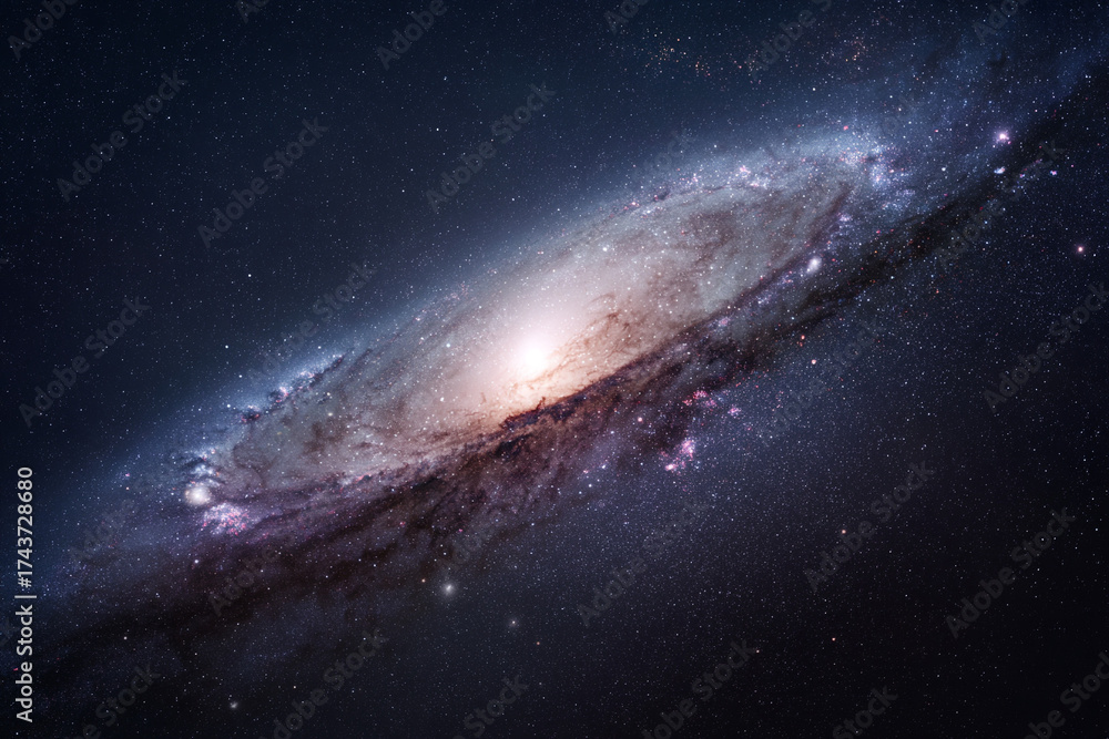 Fototapeta premium Spiral galaxy generative AI