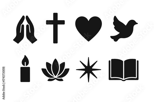 Believer Icon Set. ?Dreamer?. modern hand lettering, smooth curves, balanced composition, clear readable