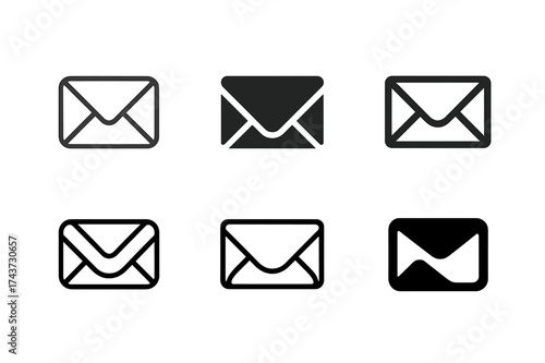 Diverse Communication Logos. Letters. Set Logo of Communication: abstract letter icon. harmonious logo variations of the same emblematic concept, each with