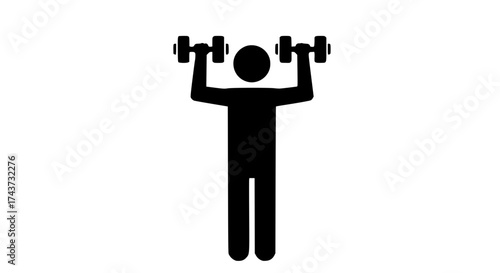 Man lifting two dumbbells