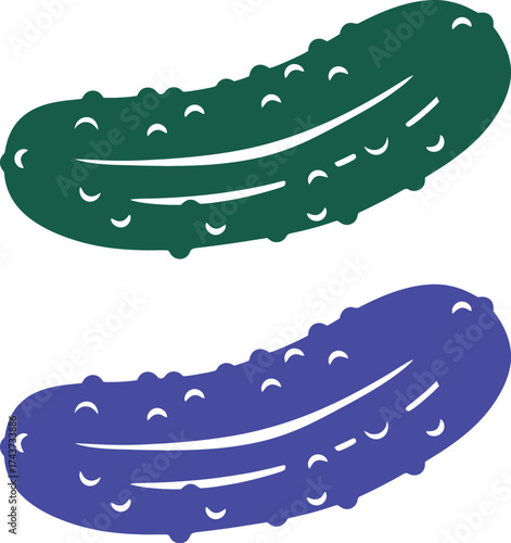 Find the best green pickle illustration vector image download editable