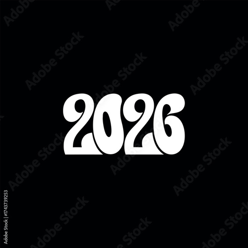 2026 new year vector design 