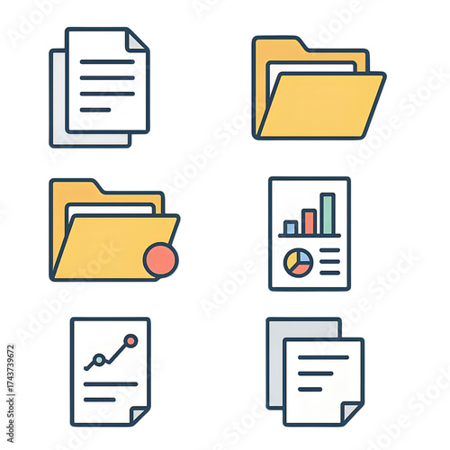 ドキュメントアイコンセット｜Document Icon Set