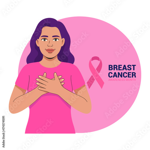 Breast cancer awareness month banner