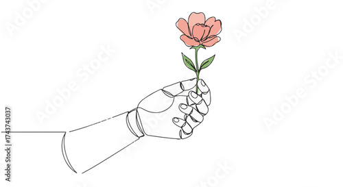 Mechanical Bloom: One-Line Harmony