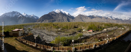 panoramic landscape of skardu, Gilgit Baltistan 
