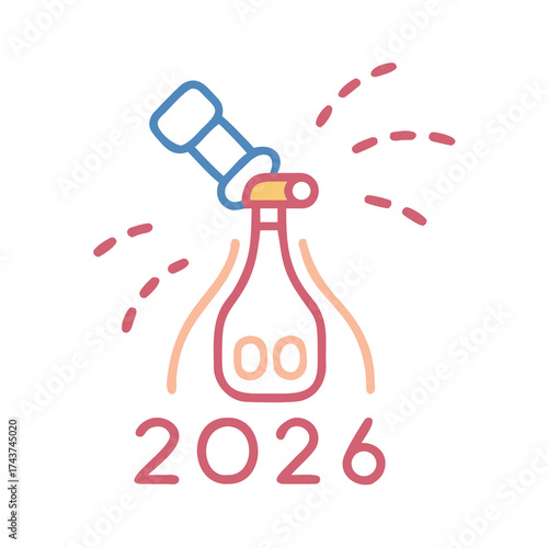 vector illustration of a bottle of wine
