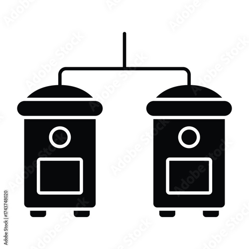 Building heater Vector icon which can easily modify or edit
