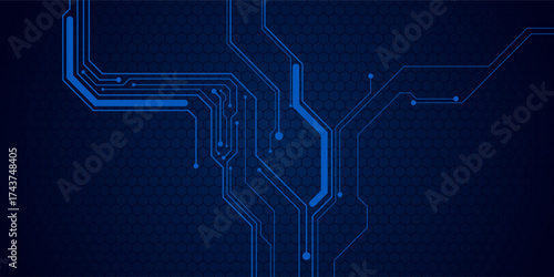 abstract tech sci fi hologram frame template design background