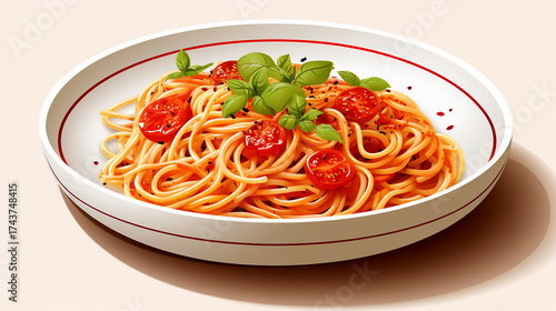 Modern Spaghetti Dish