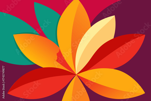 Abstract Macro Shot of Flower Petals