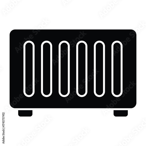 Central heating Vector icon which can easily modify or edit