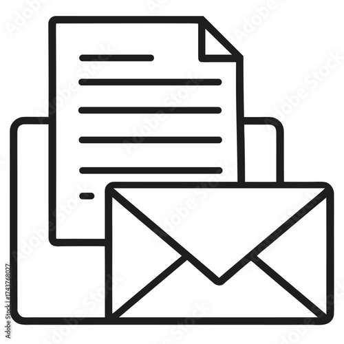 e mail, Letter icon