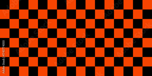 black and red square pattern. Chessboard, checkerboard texture. Squares pattern. Background. Repeatable texture.