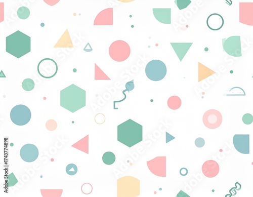vector seamless pattern with colorful hearts