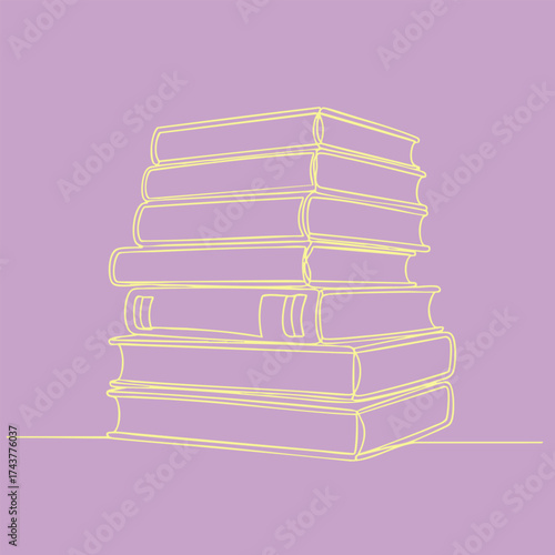Stack of hardcover books arranged in a neat pile on a plain emphasizing learning and knowledge