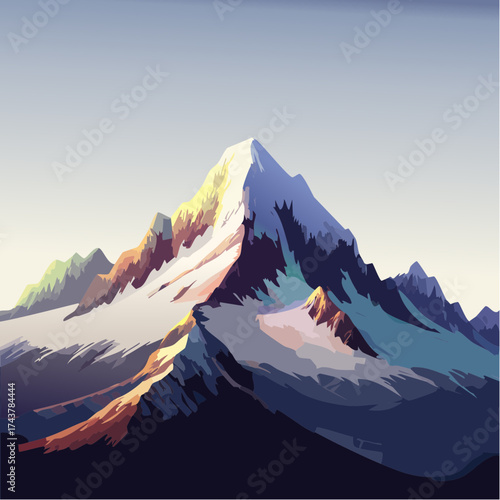 mountain landscape in winter