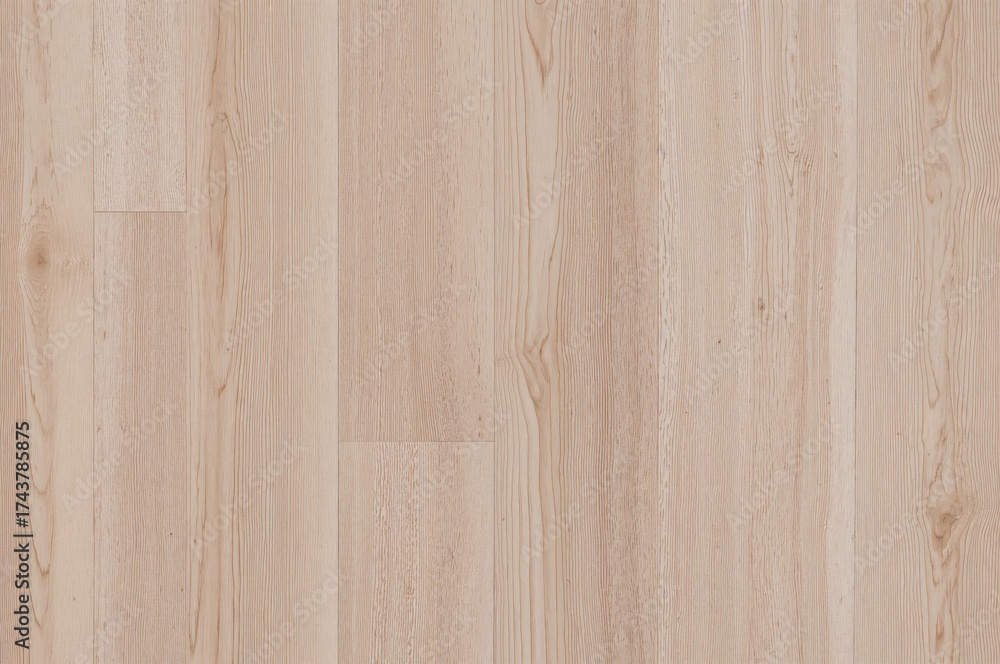 Obraz premium Detailed view of light-toned natural wood surface with fine grain and smooth finish in high resolution