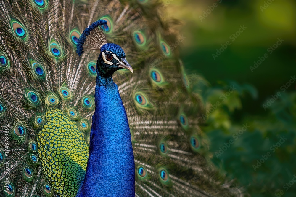 custom made wallpaper toronto digitalMajestic blue bird flaunting vibrant plumage